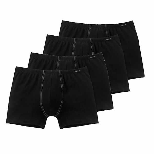 Schiesser Cotton Essential Herren Shorts - 205222 - 4er Spar-Pack (4 X Schw günstig online kaufen