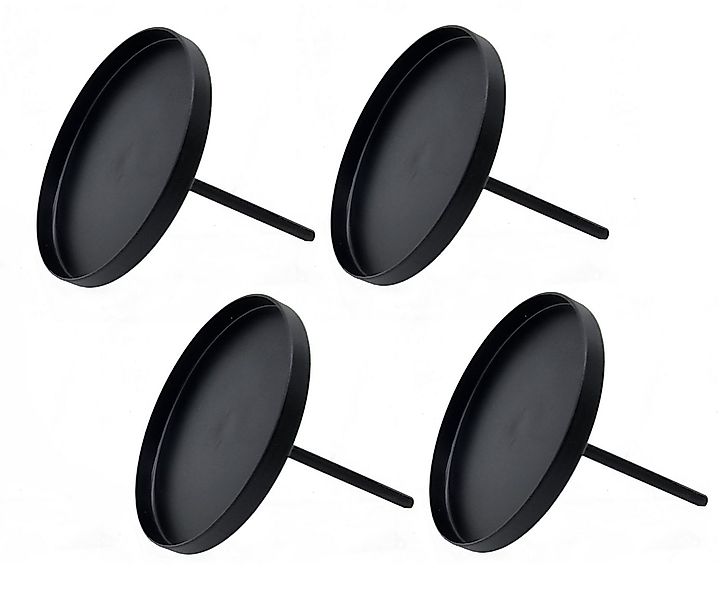 Spetebo Kerzentülle Kerzenpick für Stumpenkerzen - schwarz (Pack., 1 St., 4 günstig online kaufen