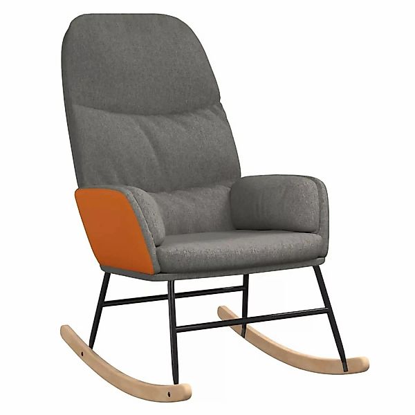 vidaXL Schaukelstuhl Hellgrau Stoff Modell 11 günstig online kaufen