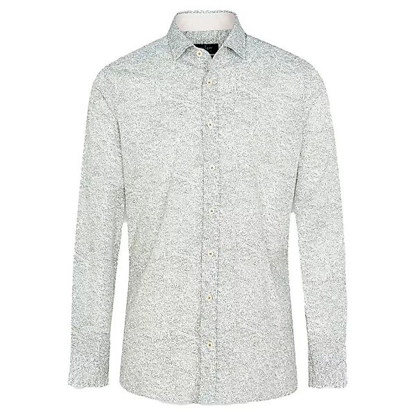 Hackett Leaf Langarmshirt Mit Print S Green / White günstig online kaufen