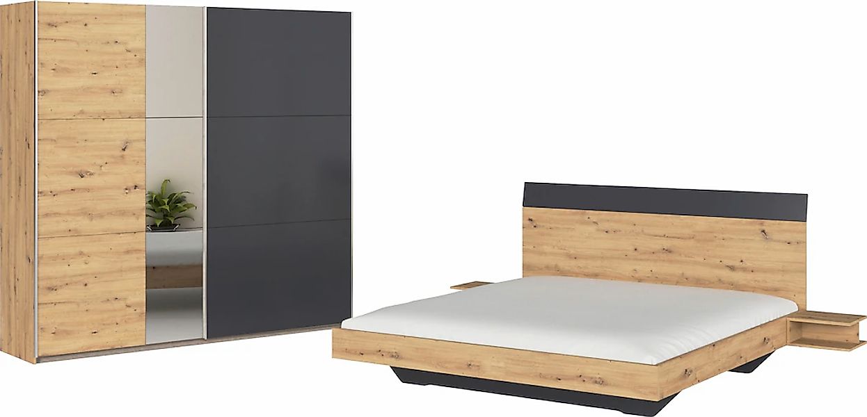 rauch Schlafzimmer-Set "Monza" mit Schwebetürenschrank Breite 218 cm, Betta günstig online kaufen