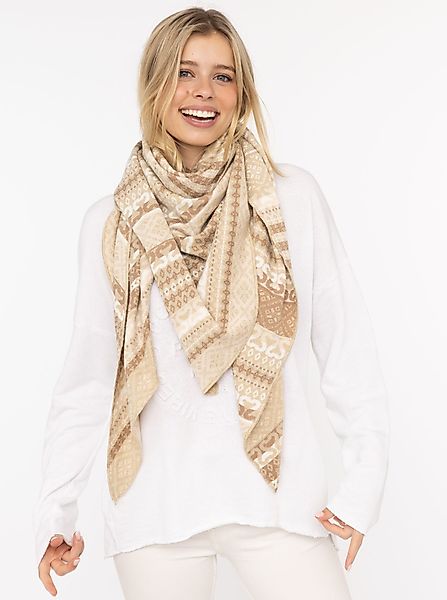 Zwillingsherz Dreieckstuch "Maralda", Feinstrick, Mustermix, umsäumte günstig online kaufen