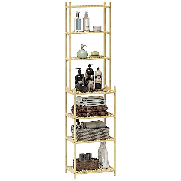HOMCOM Badregal Badezimmerregal mit 7 Ebenen, günstig online kaufen