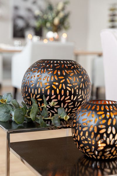 Fink Windlicht »DARIA« Kerzenhalter aus Eisen, pulverbeschichtet, mit Cut-O günstig online kaufen