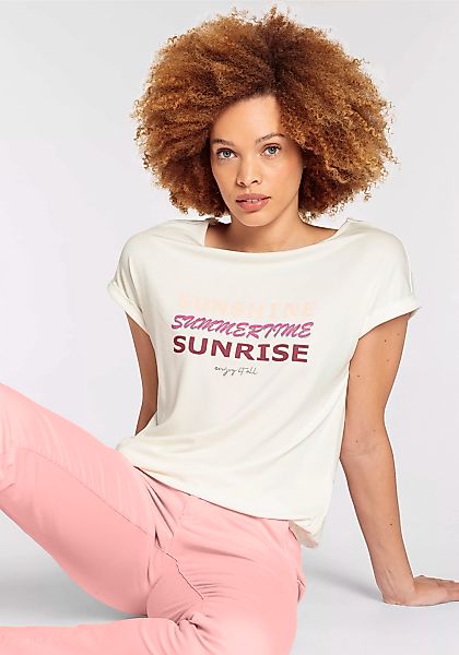 Boysen's Rundhalsshirt in verschiedenen Druck-Designs mit Gummizug am Saum günstig online kaufen