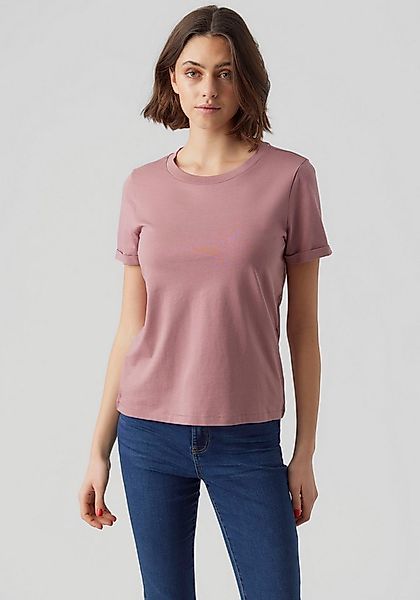 Vero Moda Kurzarmshirt VMPAULA S/S T-SHIRT NOOS Baumwolle, regular fit günstig online kaufen