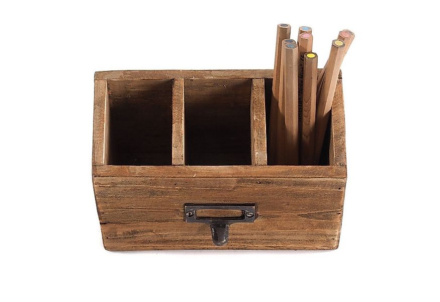 DESIGN DELIGHTS Dekoschale STIFTEHALTER "BOX 18", Altholz massiv, 19x12 cm günstig online kaufen