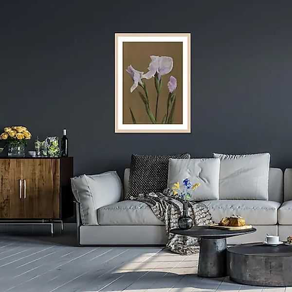 queence Bild mit Rahmen "Irma" Blumenbilder  Kunst  Pflanze Premium Rahmenb günstig online kaufen