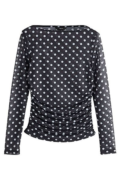 Next Langarmshirt Lindsey Cherek Waller Langarmoberteil mit Mesh (1-tlg) günstig online kaufen