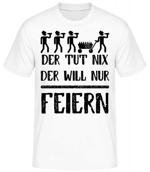 Der Tut Nix Nur Feiern · Männer Basic T-Shirt günstig online kaufen