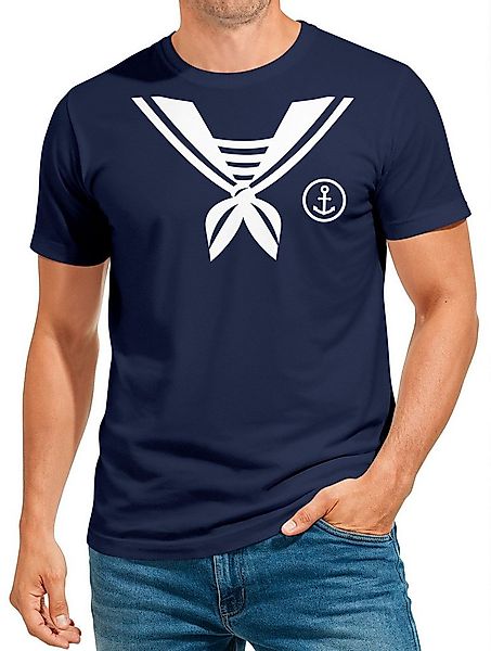MoonWorks Print-Shirt Herren T-Shirt Matrose Sailor Last Minute Faschingsko günstig online kaufen