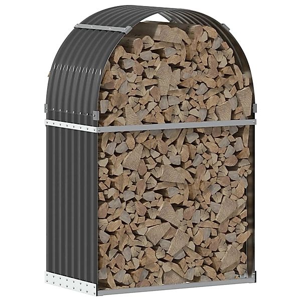 vidaXL Kaminholzregal Kaminholzunterstand Anthrazit 80x45x120 cm günstig online kaufen