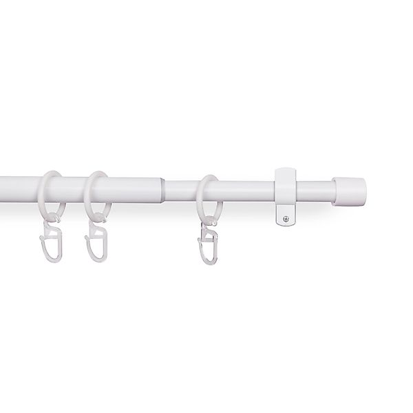 Bestlivings Gardinenstange mit dekorativen Endstücken 120-220 cm, Ø 16 mm, günstig online kaufen