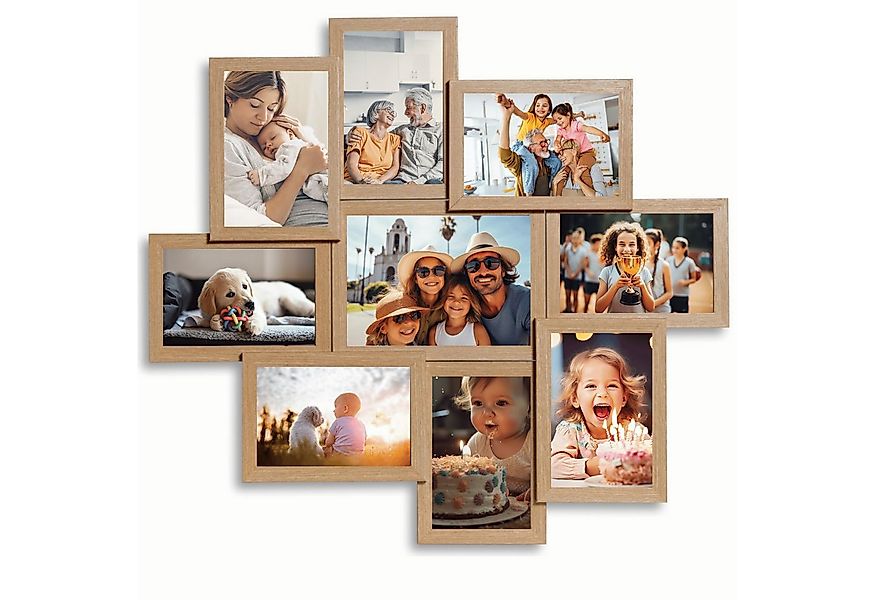 Victor (Zenith) Bilderrahmen Collage Galerierahmen, Fotocollage Beige, Bild günstig online kaufen