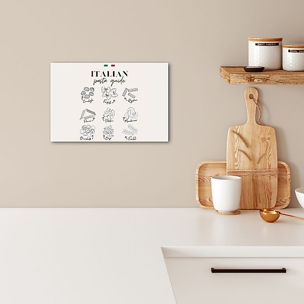 OneMillionCanvasses® Leinwandbild Nudelsorten - Italien - günstig online kaufen