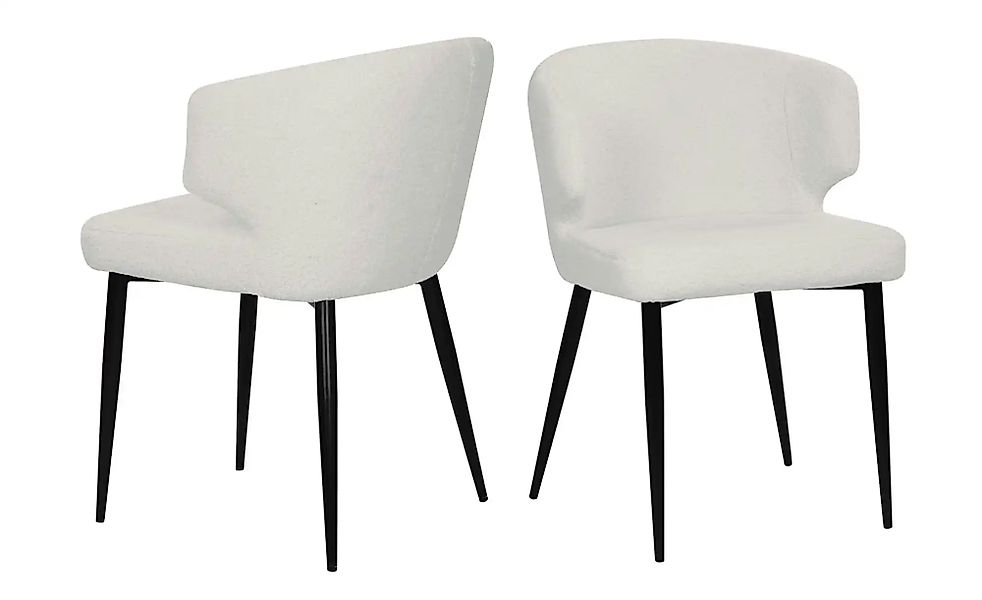 Stuhl 2er-Set  ¦ weiß ¦ Maße (cm): B: 63 H: 81 Stühle > Polsterstühle - Höf günstig online kaufen