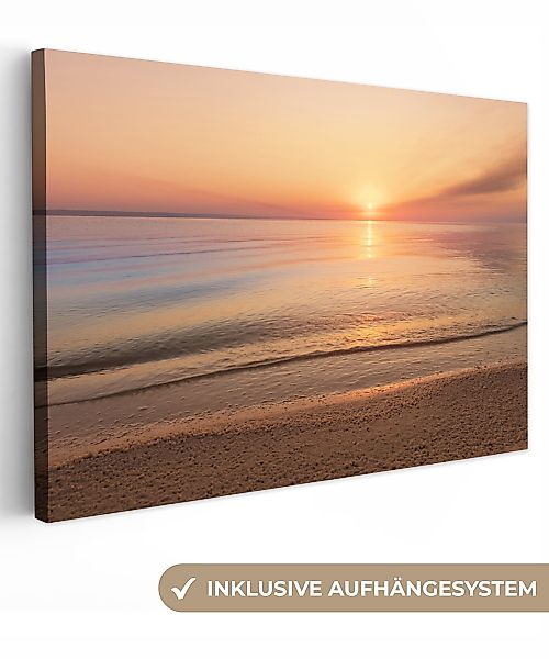 OneMillionCanvasses® Leinwandbild Strand - Meer - Pastell, Fotodruck (1 St) günstig online kaufen