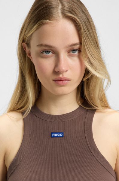 HUGO Blue Tanktop Easy Tank Stretch-Baumwolle, günstig online kaufen