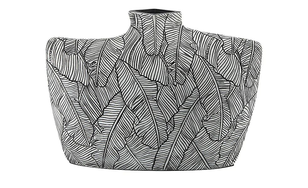 HOME STORY Dekovase   ¦ schwarz ¦ Polyresin (Kunstharz) ¦ Maße (cm): B: 39, günstig online kaufen