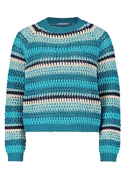 Betty&Co Strickpullover Betty & Co Lochstrick-Pullover mit Rippbündchen (1- günstig online kaufen