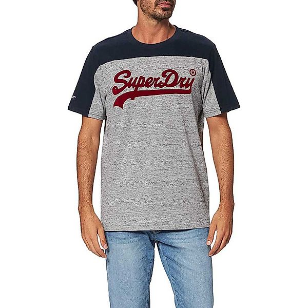 Superdry Vintage Logo Ac Colour Block Mw Kurzarm T-shirt XL Athletic Grey M günstig online kaufen