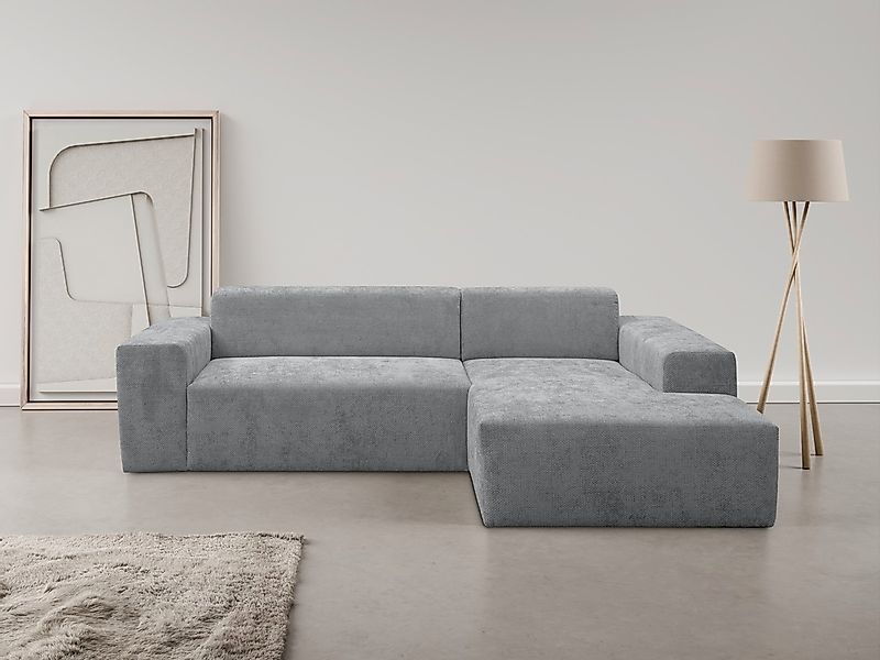 WERK2 Ecksofa "Zeus-L modern & zeitlos, Breite 253 cm, bequemes Sofa" Curvy günstig online kaufen