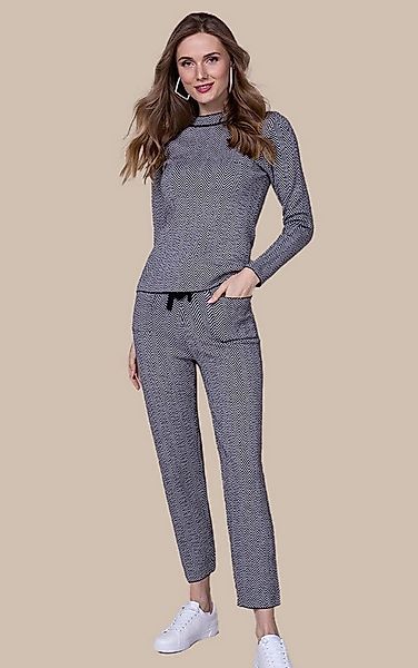 Passioni Strickhose Hose mit stylischem Fischgrätenmuster günstig online kaufen