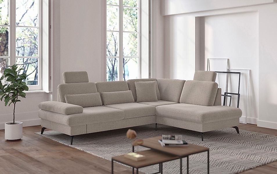 sit&more Ecksofa »Morris L-Form, inkl. Sitztiefenverstellung«, wahlweise mi günstig online kaufen