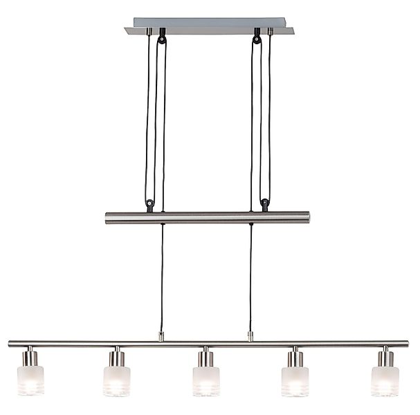 Brilliant LED Pendelleuchte LEA, Seilzugmechanismus, LED günstig online kaufen