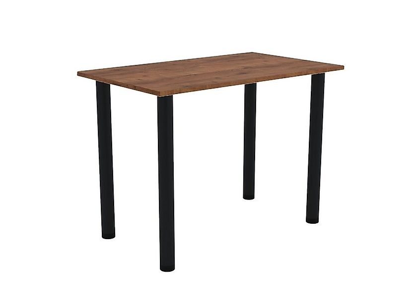 AKKE Esstisch, Esszimmertisch mit schwarzen Beinen Küchentisch Bürotisch 2m günstig online kaufen