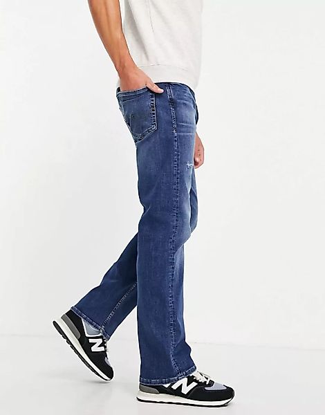 Jack & Jones Intelligence – Cliff – Jeans mit geradem Schnitt in hellblauer günstig online kaufen