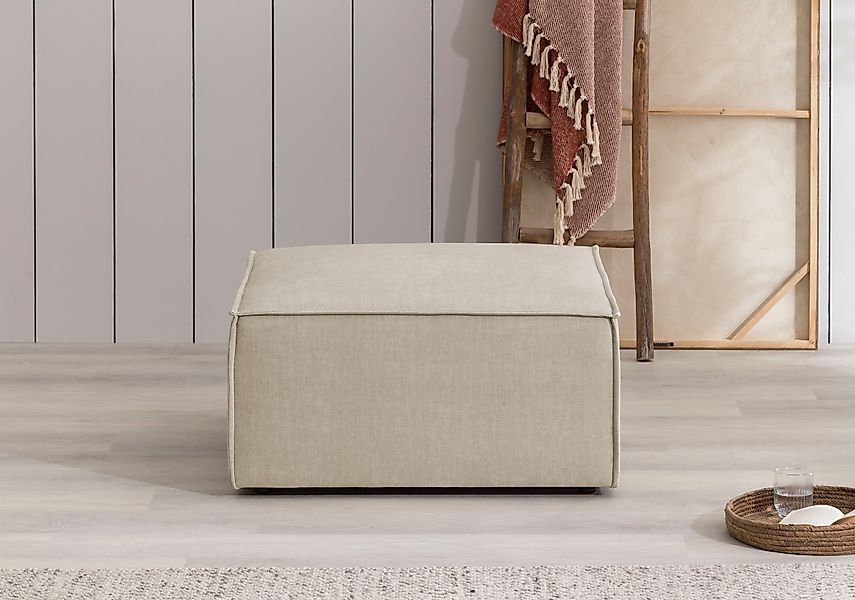 Home affaire Hocker "SHERWOOD", Hocker quadratisch, ideale Ergänzung zum Lo günstig online kaufen