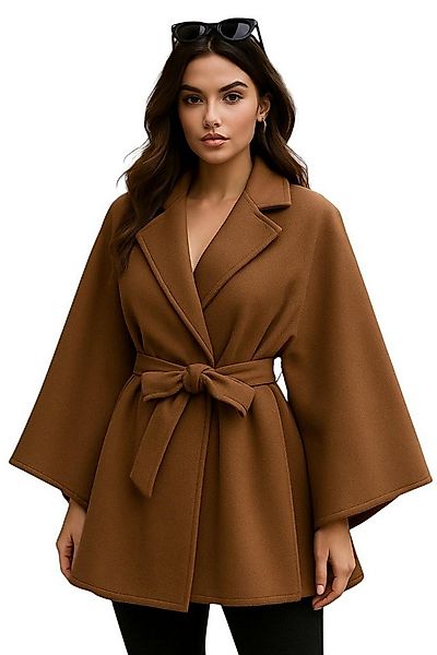 Worldclassca Poncho Worldclassca Mantel mit Gürtel Poncho Jacke Elegant Umh günstig online kaufen
