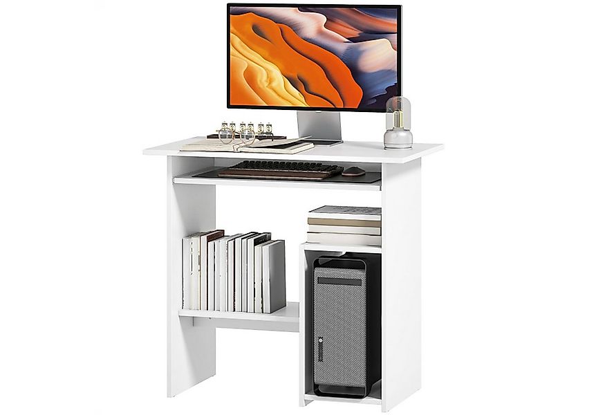 MC Star Schreibtisch 80 x 45 cm, Computertisch, Bürotisch mit Tastaturablag günstig online kaufen