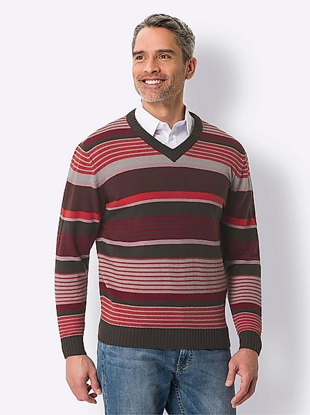 Sieh an! Strickpullover V-Ausschnitt-Pullover . günstig online kaufen