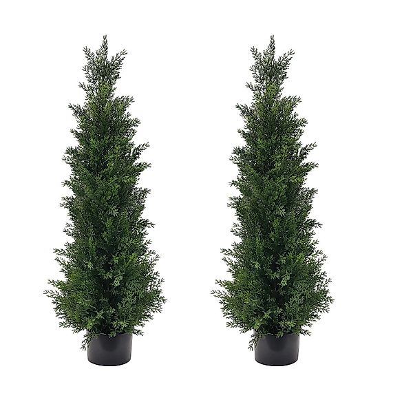 Kunstbonsai Künstliche Zedernbäume, Kieferngruppen (2 Stück), günstig online kaufen