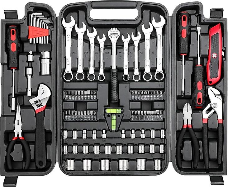 TLGREEN Werkzeugset 95-tlg Werkzeugkoffer,Steckschlüsselsatz, (Werkzeugset günstig online kaufen