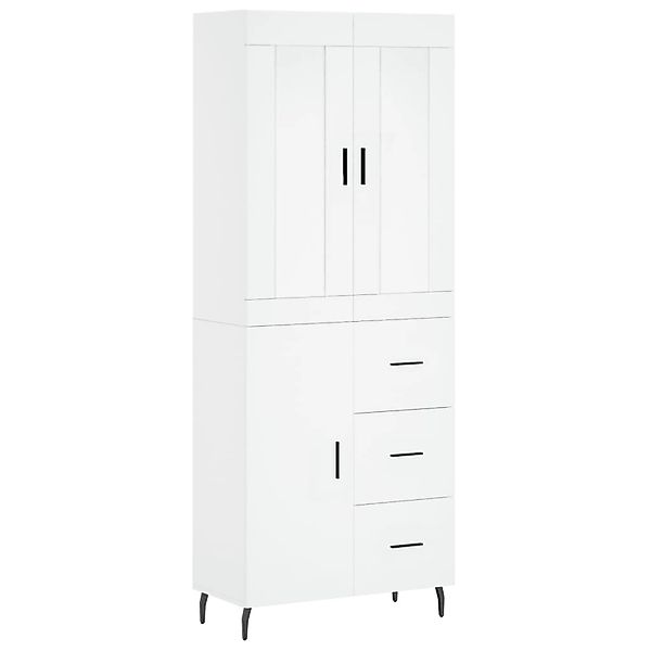 vidaXL Highboard Weiß 69,5x34x180 cm Holzwerkstoff 3199825 günstig online kaufen