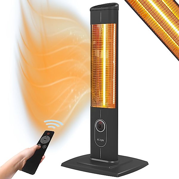 ICQN Heizstrahler IC2300.R-KABEL, Stand Heizstrahler mit Wasserdicht Schutz günstig online kaufen