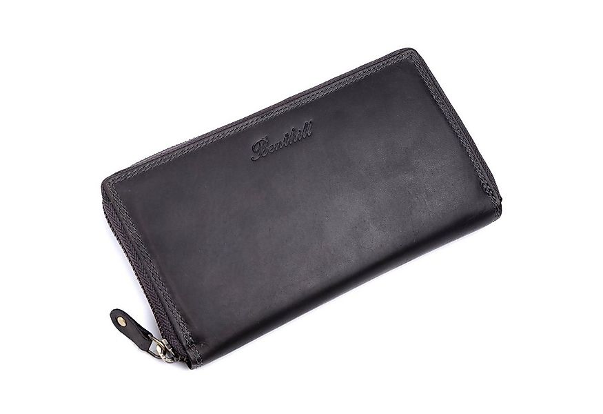 Benthill Geldbörse Damen Echt Leder Langes Portemonnaie RFID Vintage Geldbe günstig online kaufen