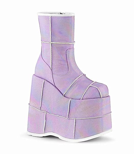 Plateau Ankle Boots STACK-201HC - Lila (Schuhgröße: EUR 43) günstig online kaufen