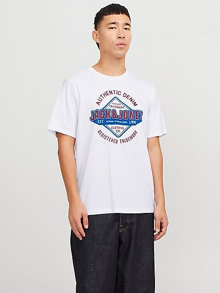 Jack & Jones Rundhalsshirt JJELOGO TEE SS O-NECK 2 COL SS25 SN mit Logo Pri günstig online kaufen
