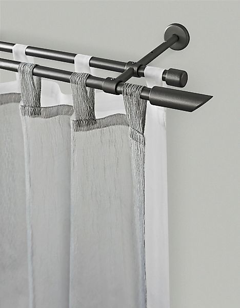 GARESA Gardinenstange "ZYLI" Ø 16 mm 2 läufig-läufig Wunschmaßlänge Vorhang günstig online kaufen