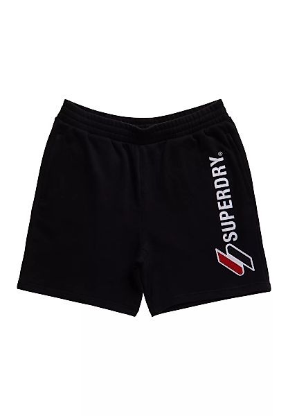 Superdry Herren Shorts SPORTSTYLE APPLIQUE SHORT Black Schwarz günstig online kaufen