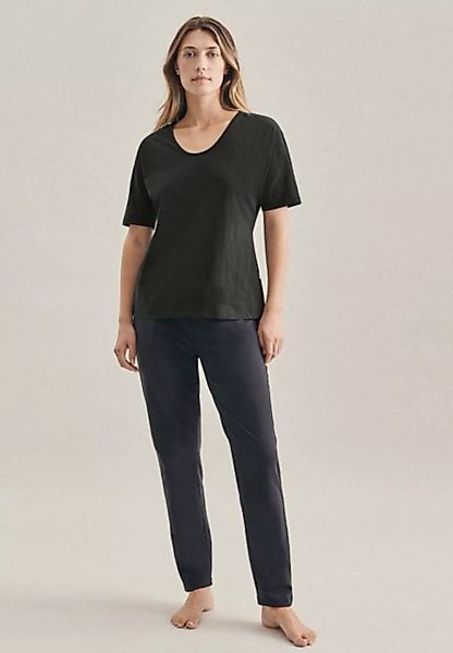 seidensticker Sweatshirt Schwarze Rose Pyjama Oberteil Uni günstig online kaufen