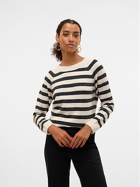 Vero Moda Rundhalspullover VMDOFFY LS O-NECK BLOUSE GA NOOS Materialmix, re günstig online kaufen