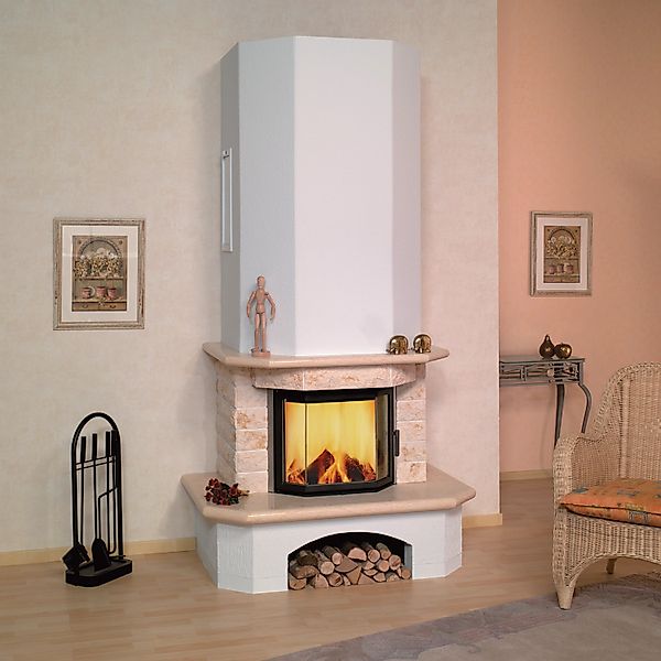 Hark Aspen 1 Kaminofen Naturstein Beige 8 kW mit Automatik günstig online kaufen