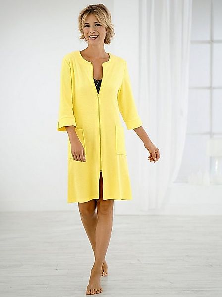 Witt Damenbademantel Bademantel ., Länge ca. 100 cm, Baumwolle, Reißverschl günstig online kaufen