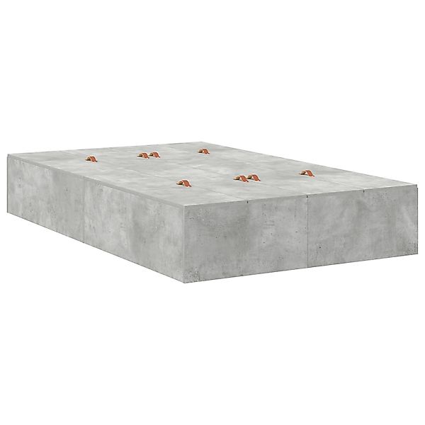 vidaXL Bett Bettgestell mit Stauraum, Beton günstig online kaufen