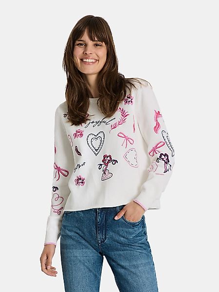 Lieblingsstück Strickpullover "DoritaL", mit verspielten Stickereien günstig online kaufen